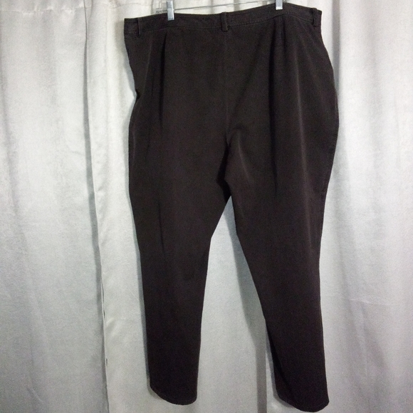 LRL Lauren Ralph Lauren Dress Pants Dark Brown Size 22W - Picture 2 of 10